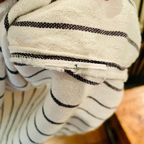 Billabong Wonderland women’s one-shoulder ruffle top rayon SZ S ivory black - Picture 8 of 8